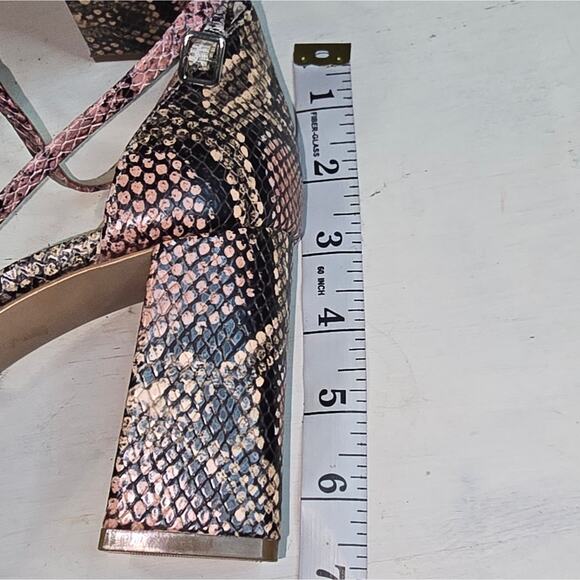Vince‎ Camuto WINIVEY SANDAL Heels Snake Print Multicolor Straps Square Toe 10 - Picture 12 of 15
